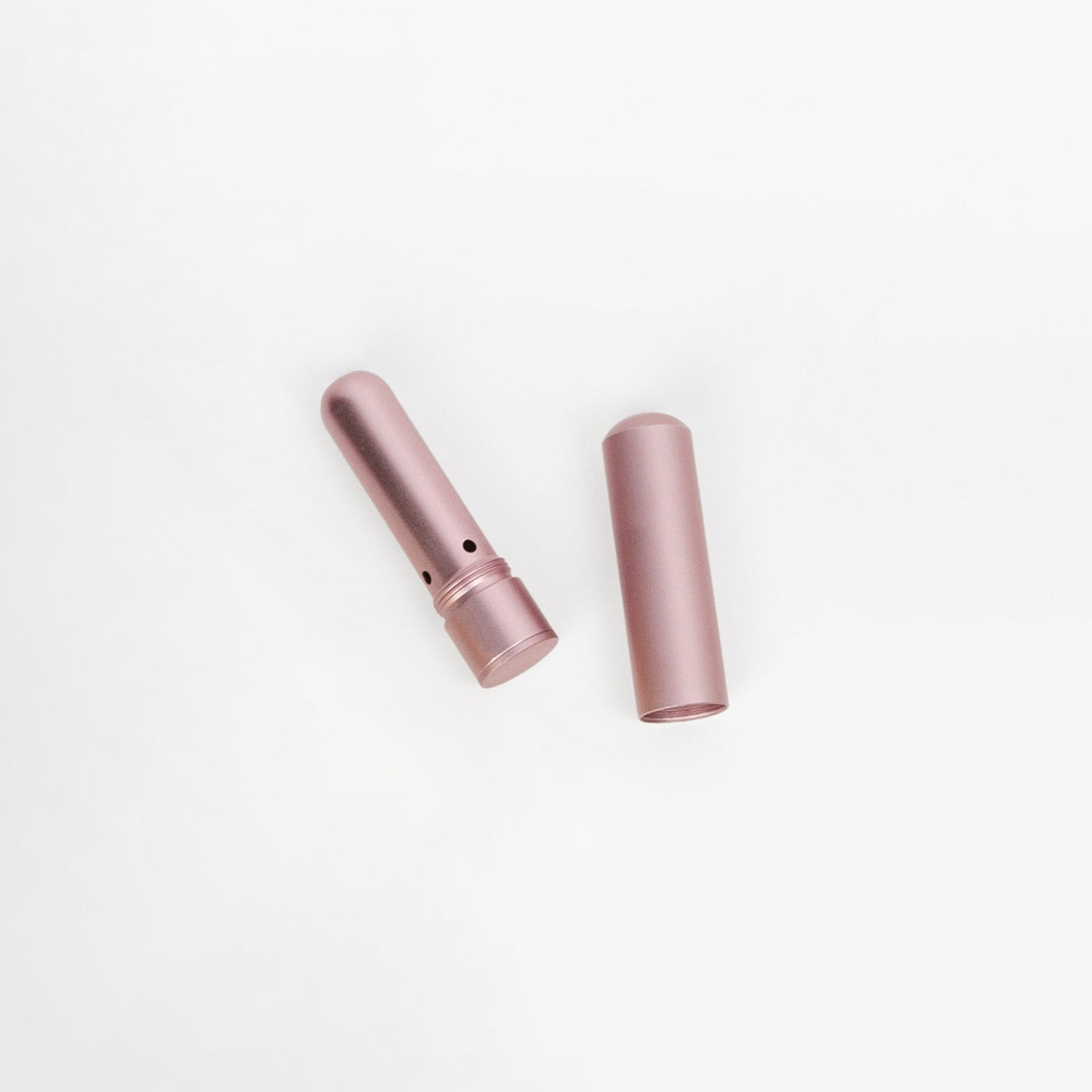aluminum reusable pink aromatherapy inhaler